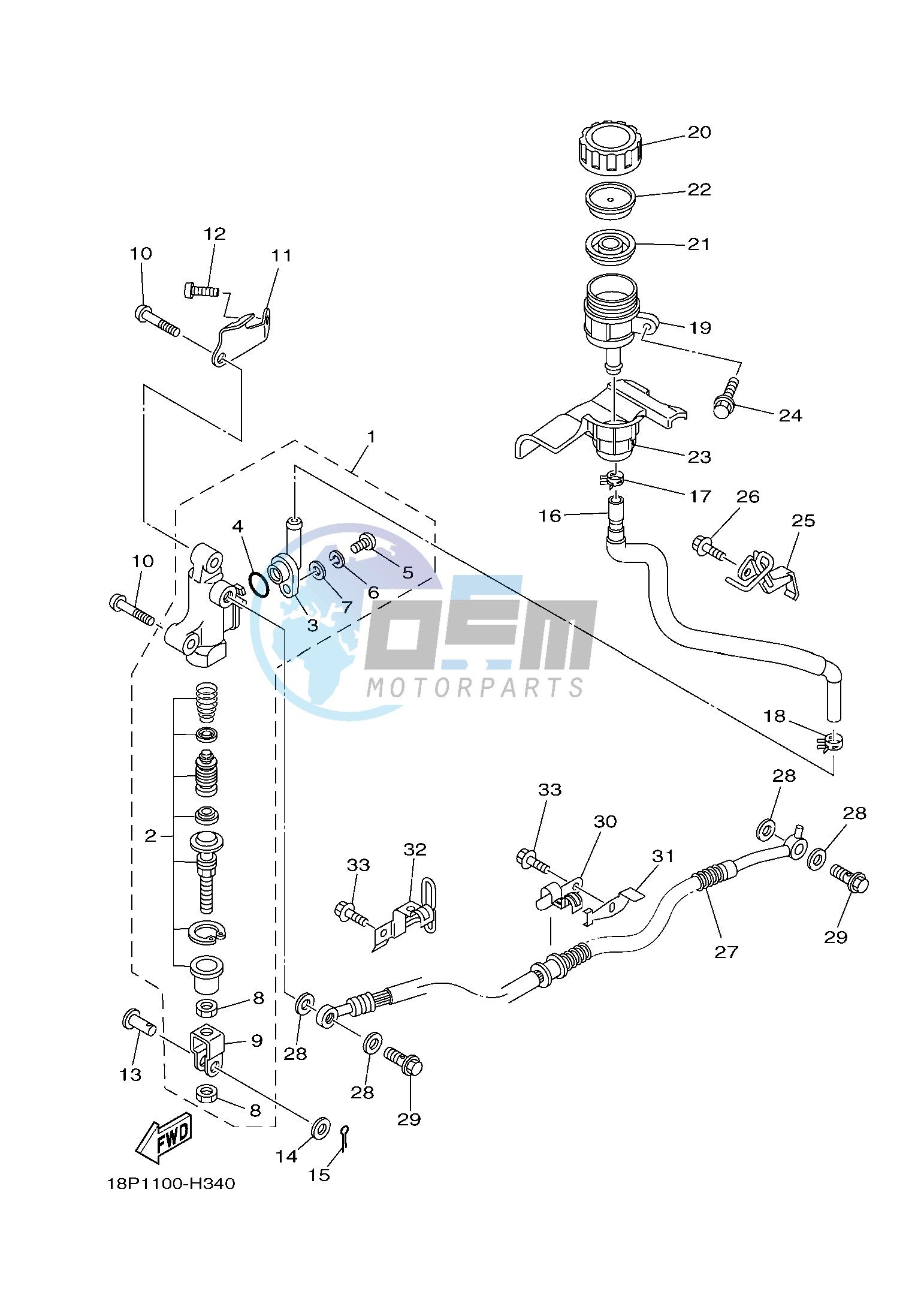 REAR MASTER CYLINDER