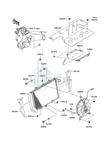 Z1000SX ZX1000GBF FR GB XX (EU ME A(FRICA) drawing Radiator