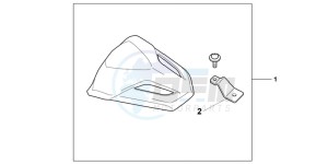 CBR600FAB CBR600F ABS E drawing REAR SEAT COWL COOL WHITE