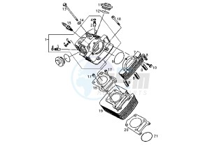 SENDA SM EURO2 - 125 cc drawing CYLINDER HEAD