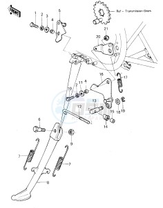 KZ 400 C (C1) drawing STAND