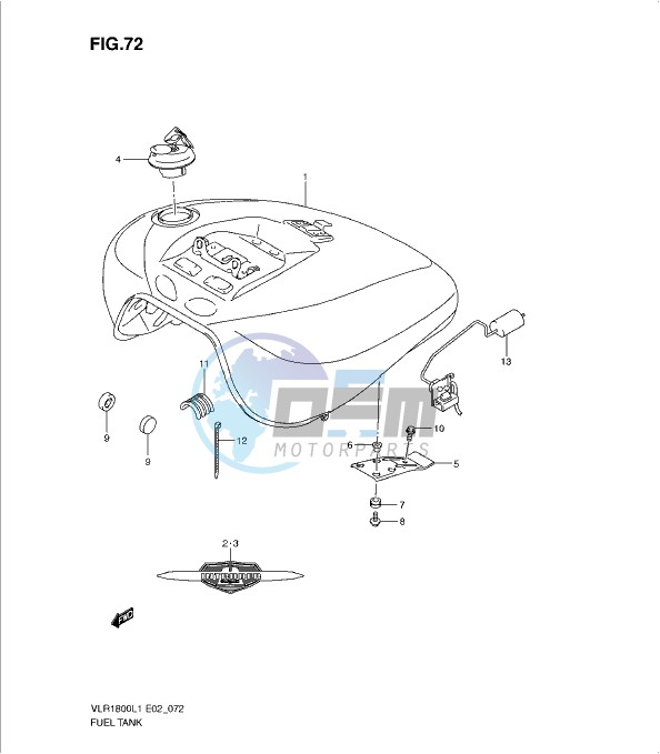 FUEL TANK (VLR1800L1 E2)