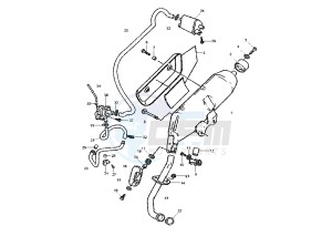 YP E MAJESTY 180 drawing EXHAUST