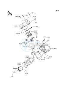 KSV 700 B [KFX 700] (B6F-B9F) B9F drawing CYLINDER_PISTON-- S- -