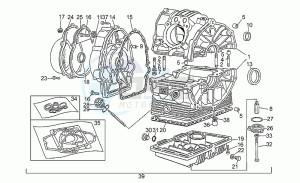 Targa 750 drawing Crankcase