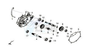 CITYCOM 300I S drawing CRANKCASE - DRIVE SHAFT