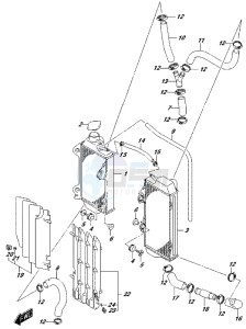 RM-Z250 drawing RADIATOR