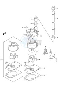 DF 250 drawing Water Pump (DF 250S)