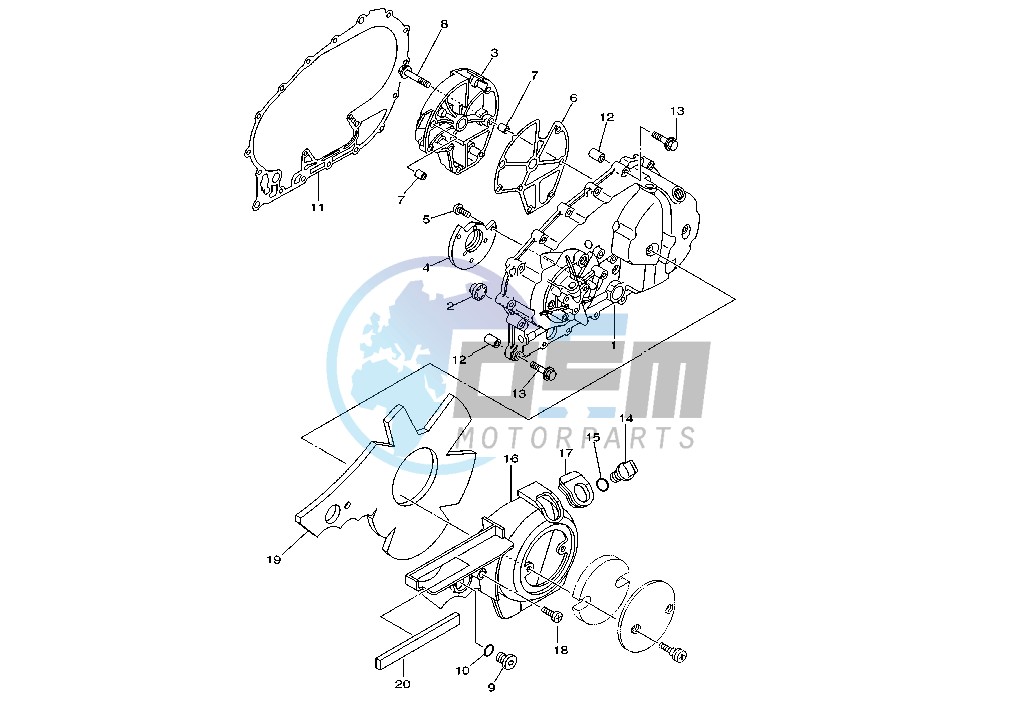 CRANKCASE COVER, LEFT