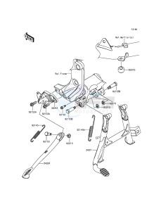 1400GTR ABS ZG1400EFF FR GB XX (EU ME A(FRICA) drawing Stand(s)