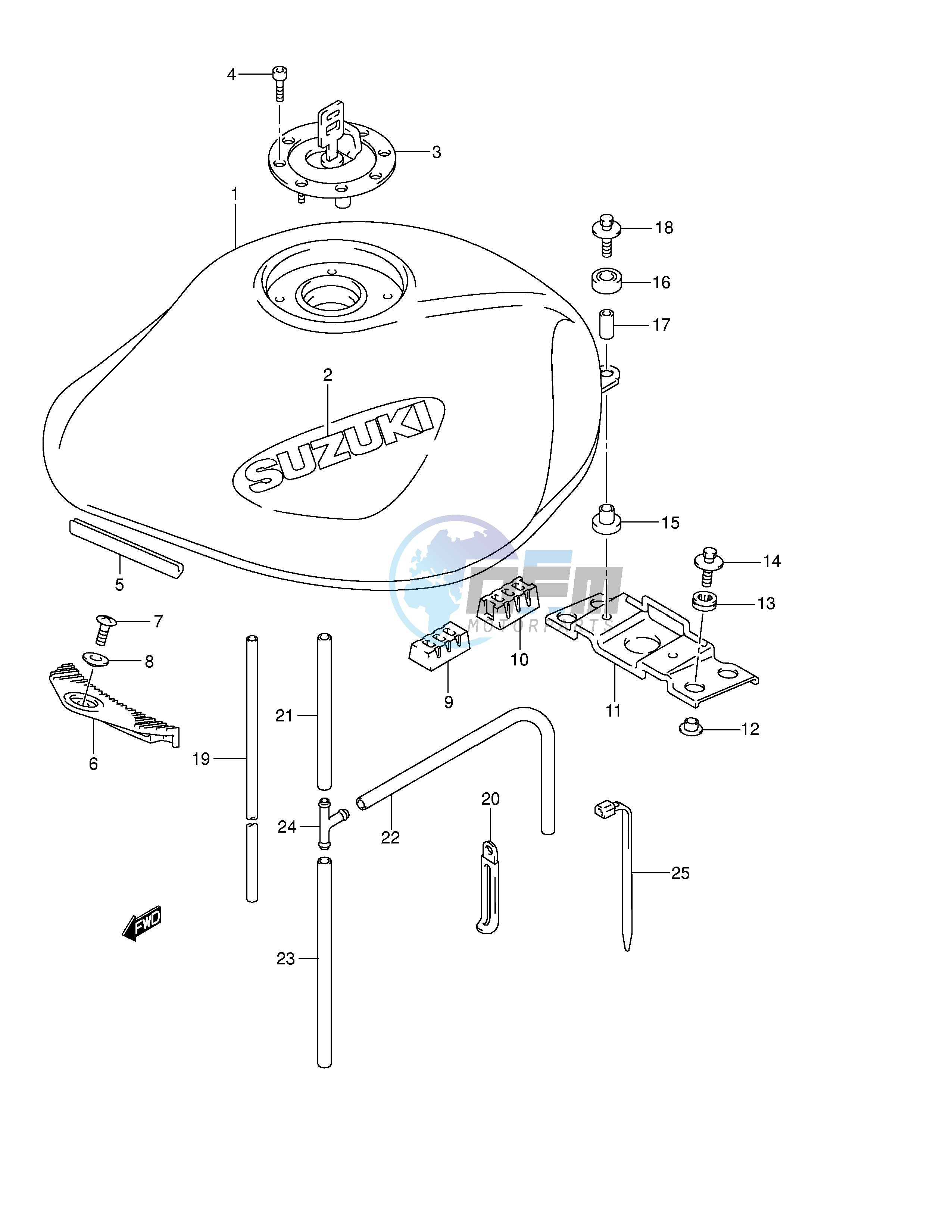 FUEL TANK (MODEL K4)