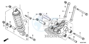 NC700DC Integra E drawing REAR CUSHION