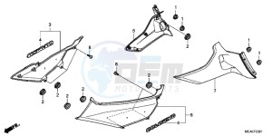 GL1800F GoldWing - GL1800-F 2ED - (2ED) drawing SIDE COVER (GL1800C/ D/ E/ F/ G)