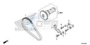 TRX420FA6G TRX420 Europe Direct - (ED) drawing CAM CHAIN/TENSIONER