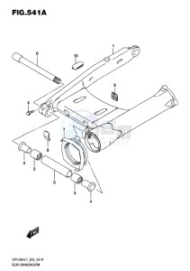 VZR1800BZ BOULEVARD EU drawing REAR SWINGINGARM