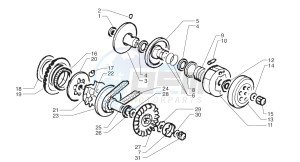 Ark LC LIMITED- Matt Black-Black 125 drawing Driving pulley - Driven Pulley