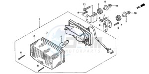 CB500 drawing TAILLIGHT