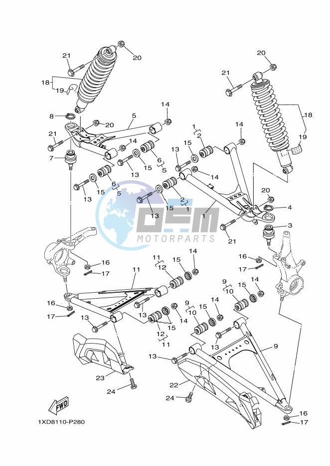 FRONT SUSPENSION & WHEEL