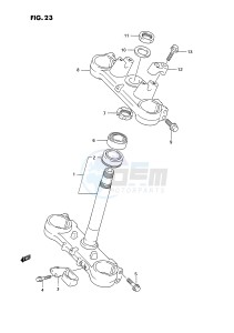 RM125 (E3) drawing STEERING STEM (MODEL N)