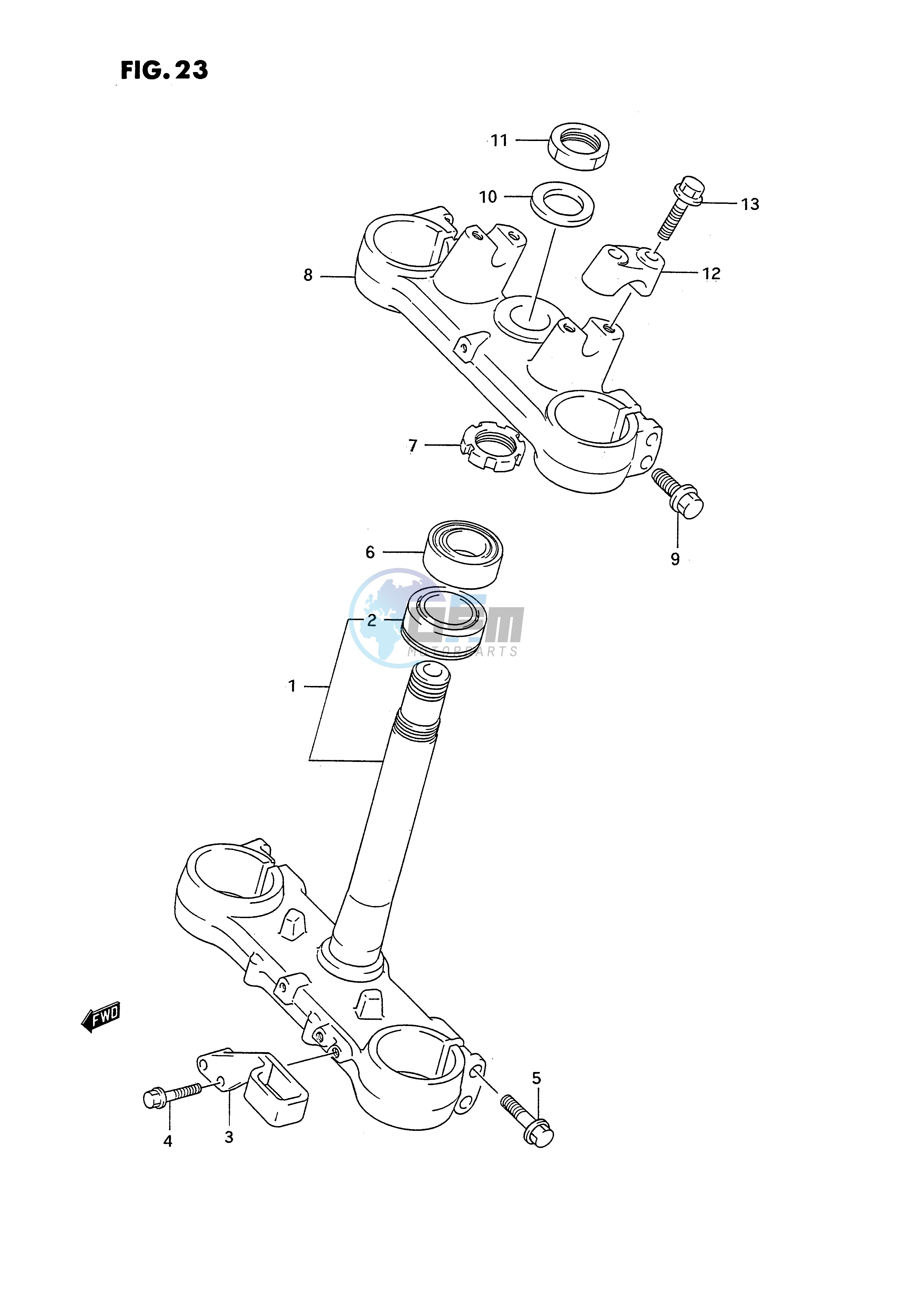 STEERING STEM (MODEL N)