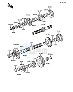 KX 500 A [KX500] (A1) [KX500] drawing TRANSMISSION -- 83 A1- -