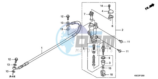 RR. BRAKE MASTER CYLINDER