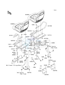 KRF 750 D [TERYX 750 4X4] (D8F) D8F drawing SEAT