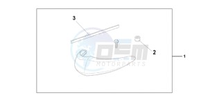 VT750C9 Korea - (KO) drawing CHROME FRONT FEND