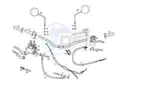 SENDA SM X-RACE - 50 CC VTHSR2A1A drawing HANDLEBAR - CONTROLS