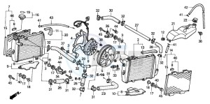 VTR1000SP VTR1000SP-2 drawing RADIATOR (VTR1000SPY/1)