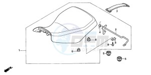 TRX250TM FOURTRAX drawing SEAT