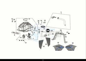 NH-X125 (ME12B2-EU) (E5) (M1) drawing FUELTANK