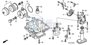 CBR600RRA France - (F / CMF 2F) drawing OIL PAN/OIL PUMP