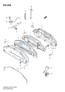 AN650 (E3-E28) Burgman drawing SPEEDOMETER (AN650AK7 AK8 AK9)