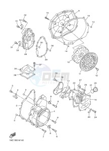 FJR1300AE FJR1300-AE (B961) drawing CRANKCASE COVER 1