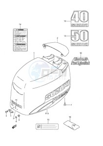 DF 50 drawing Engine Cover