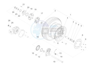 Audace 1400 USA-CND 1380 drawing Rear wheel