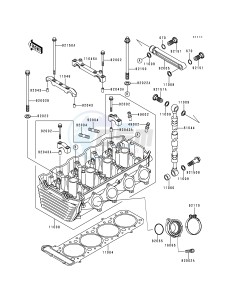 ZR 1100 C [ZRX1100] (C3-C4) drawing CYLINDER HEAD