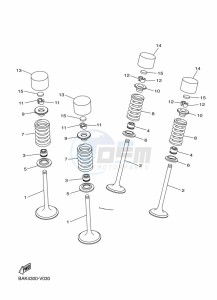 WR250F (BAK4) drawing VALVE