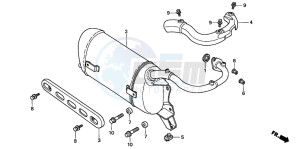 SRX90 50 drawing EXHAUST MUFFLER