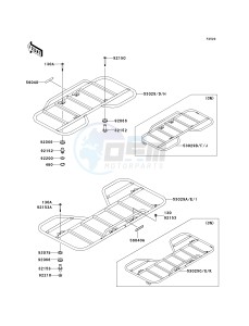 KVF 360 A [PRAIRIE 360 4X4] (A6F-A9F) A9F drawing CARRIER-- S- -