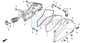 SFX50 drawing AIR CLEANER