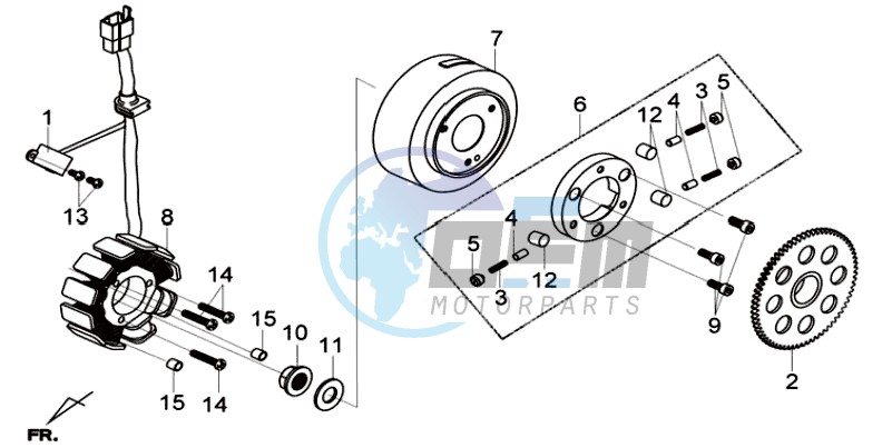 FLYWHEEL - STATOR