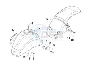 LXV 50 4T 2V 25 Kmh B-NL drawing Wheel housing - Mudguard