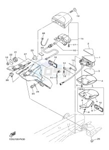 WR450F (1DXJ 1DXF 1DXH 1DXG) drawing TAILLIGHT