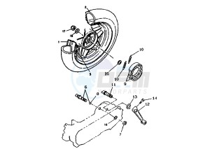 CW RS SPY 50 drawing REAR WHEEL