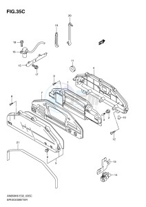 AN650 (E2) Burgman drawing SPEEDOMETER (AN650L0 AL0)