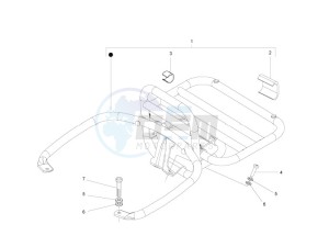 GTS 250 ABS drawing Rear luggage rack