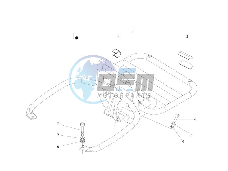 Rear luggage rack