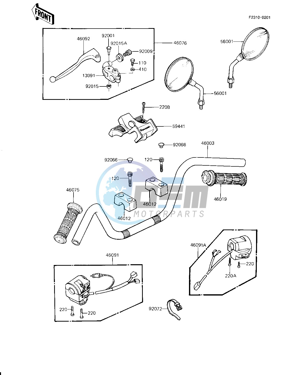 HANDLEBAR -- KZ1000-J3- - -- CANADA- -